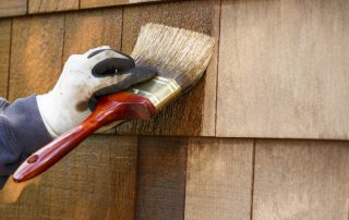 Cedar Siding Painting & Repairs - wood siding
